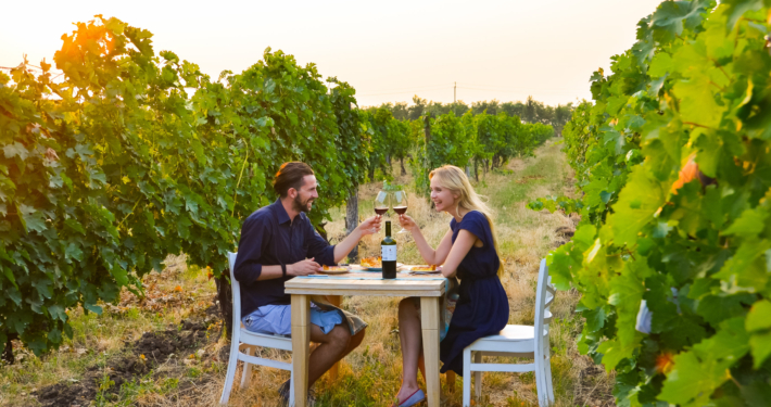 Abendessen im Weingut bei Et Cetera