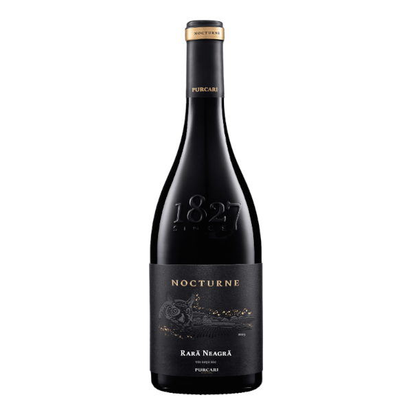 Nocturne Rara Neagra - Rotwein von Chateau Purcari Abbildung einer Flasche moldauischen Rotweins „Nocturne Rara Neagra“ vom Weingut Chateau Purcari
