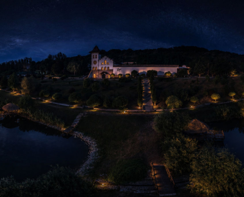 Chateau Purcari bei Nacht
